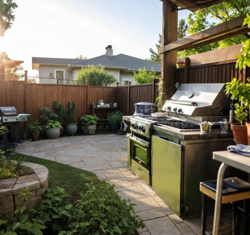 outdoor kitchens