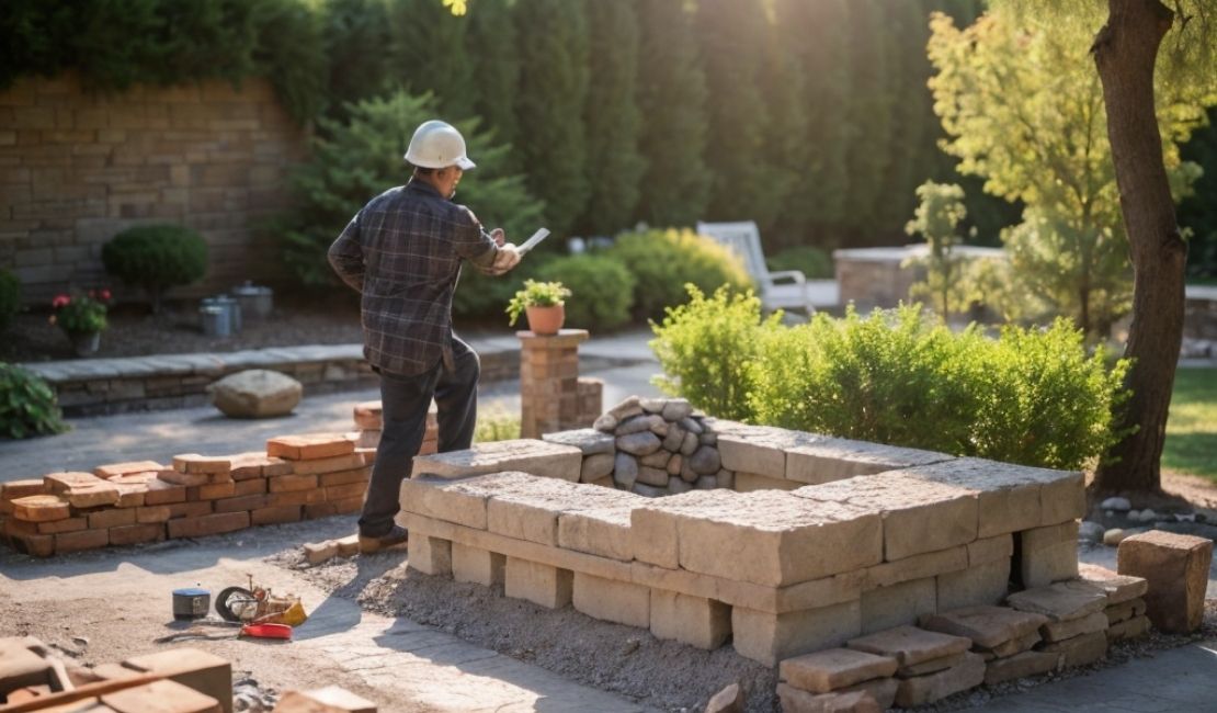 installation of outdoor fireplaces in North Carolina