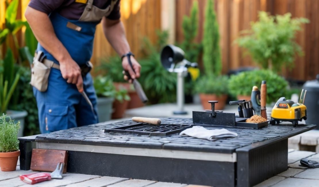 construction of outdoor kitchens in North carolina